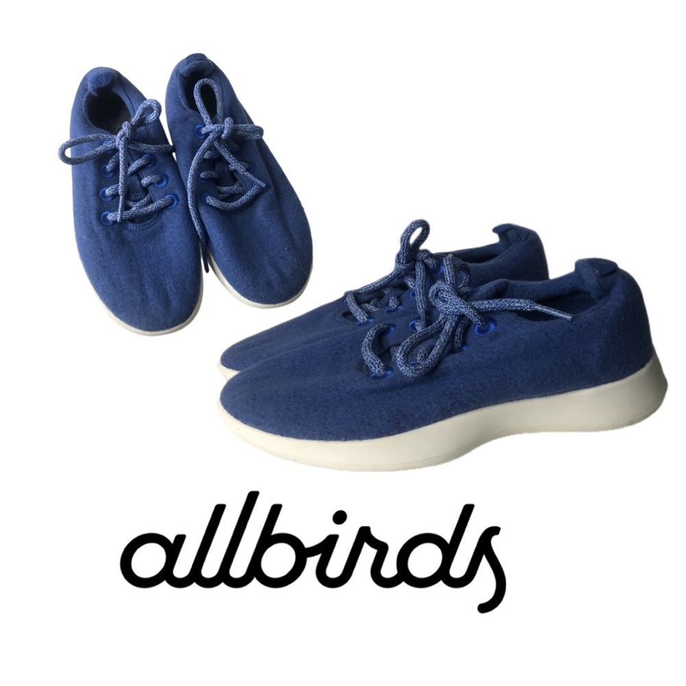ALLBIRDS Blue Wool Runners Sneakers • Women Size 6